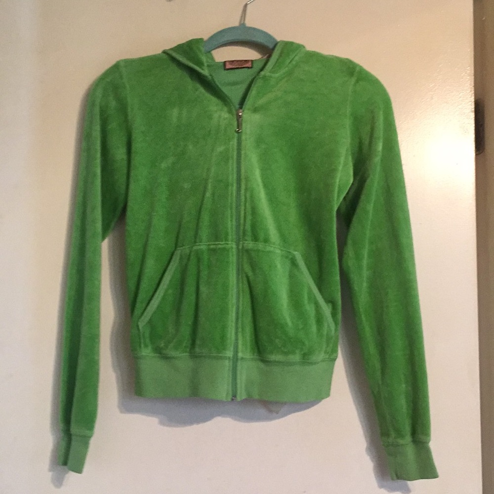 Juicy Couture Lime Green Velour Sweatsuit Set